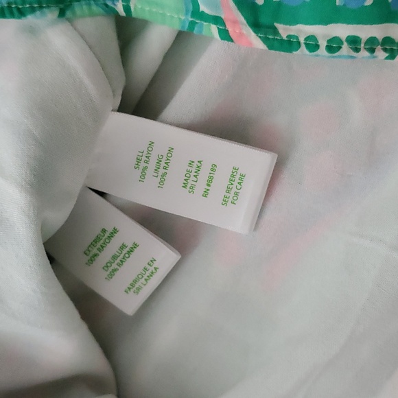 Lilly Pulitzer Maryellen Resort White Coconut Row Engineered Woven Dress SzL - Picture 9 of 11